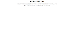 Desktop Screenshot of finalbudo.com